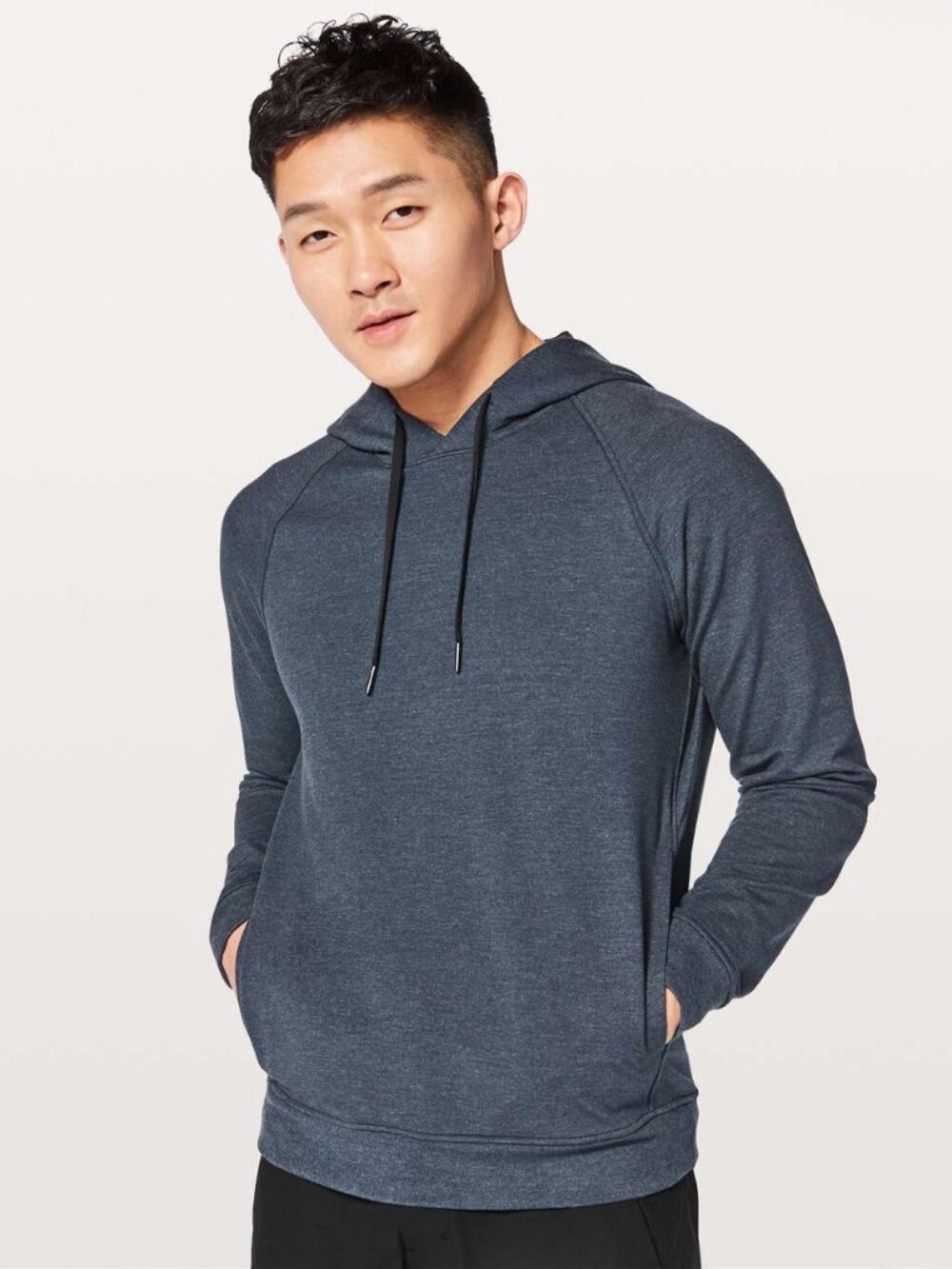 Lululemon Men's City Sweat Pullover Hoodie - Heathered Navy